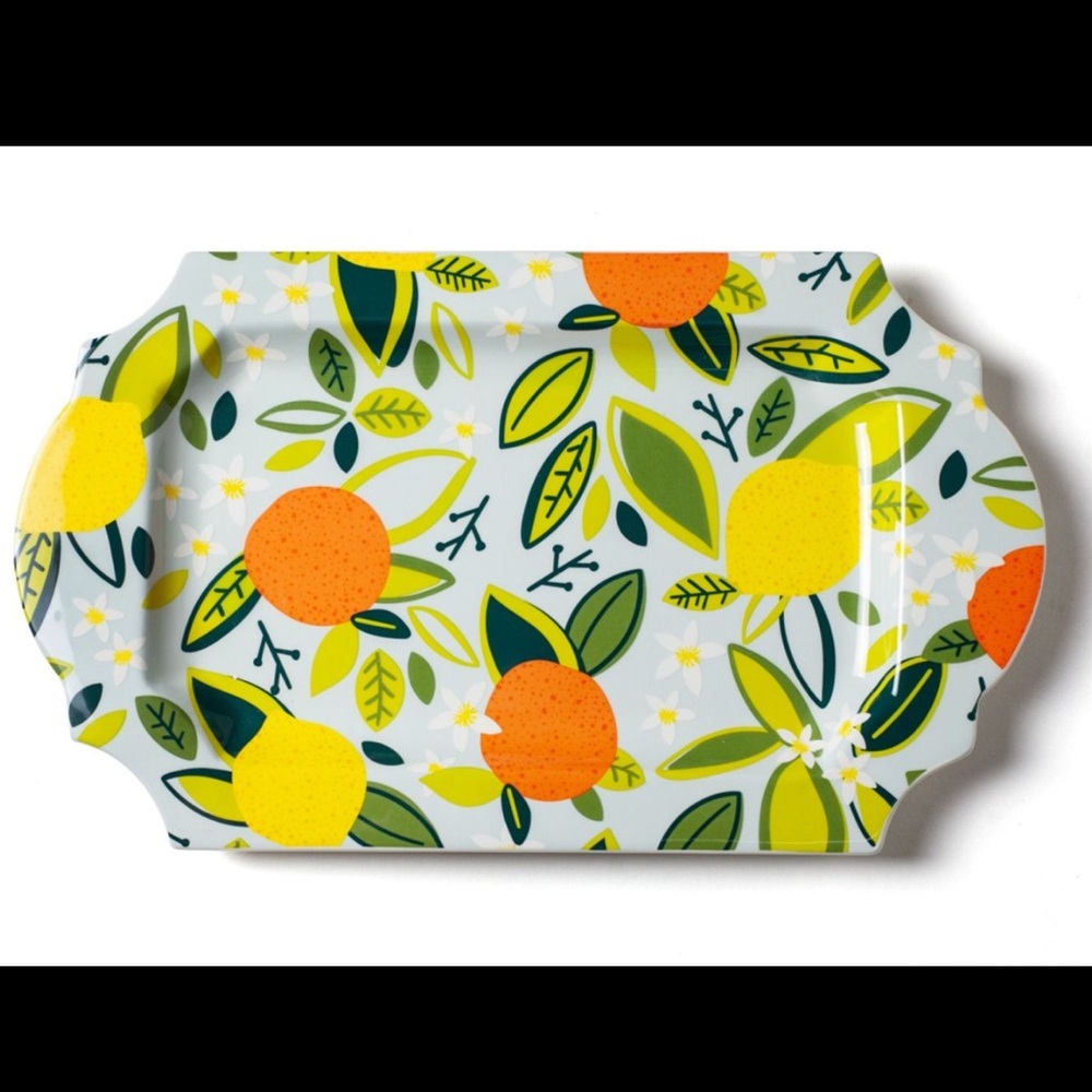 Brand new. Citrus traditional tray. Coton colors. Lemons and oranges